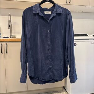 Everlane Deep Blue Button-Down Shirt